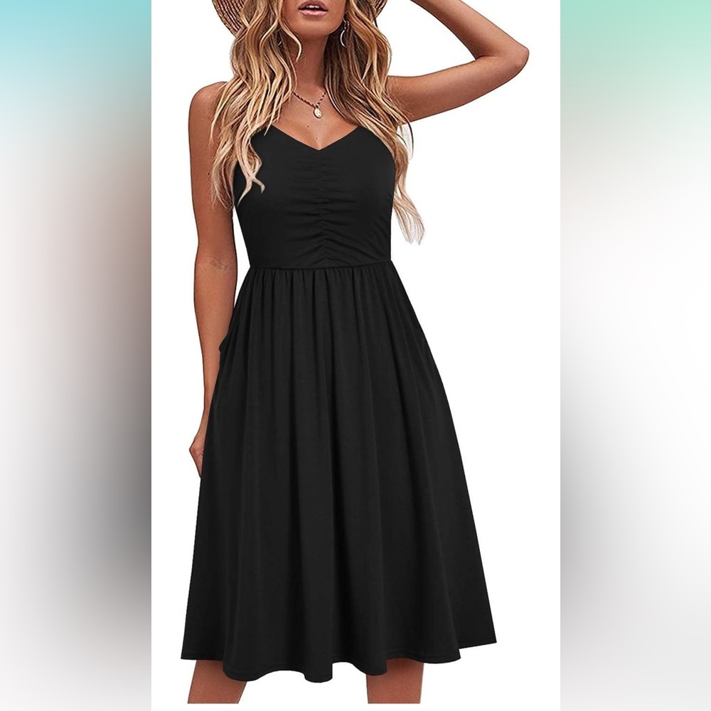 NWT Black Spaghetti‎ Strap Dress
